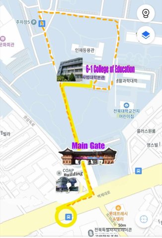 map to JNJ venue at JBNU